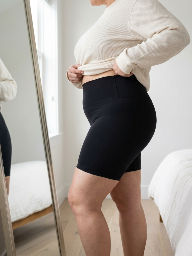 Short gainant sans couture femme coloris noir – LE COSI CosiShorts